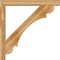 Ekena Millwork Olympic Block Rough Sawn Bracket w/ Offset Brace, Western Red Cedar, 6"W x 46"D x 46"H BKT0604X46X46OLY05RWR - alternate 2
